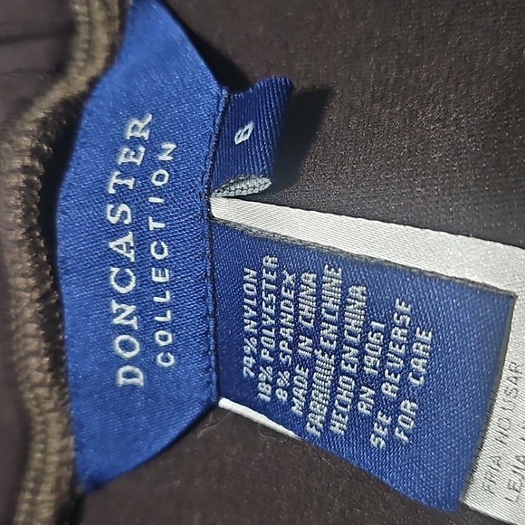 Doncaster Collection Skinny Brown Leggings Pants Size 6 - Picture 3 of 4